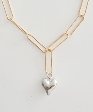 earth music&ecology ハートチェーンネックレス