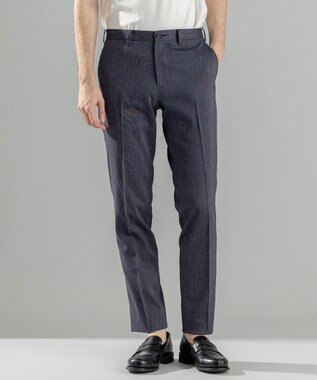 JOSEPH HOMME 新素材【洗える/ストレッチ】ピンヘッドリネンストレッチ　テーパードパンツ / CITY ネイビー系