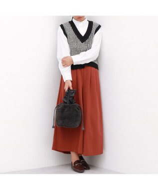 UNBILLION カシュカシュ cachecache / フリルハンドルボアトート GY