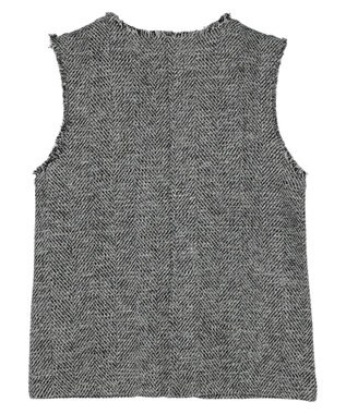 Green Parks ツイードベスト Gray