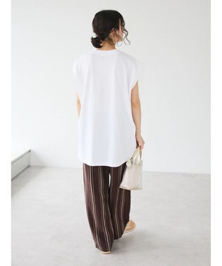 CRAFT STANDARD BOUTIQUE リメイクロゴノースリーブTee Off White