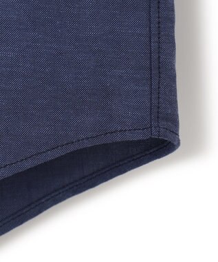 J.PRESS MEN 【HYBRID LINEN】オープンカラーシャツ ネイビー系