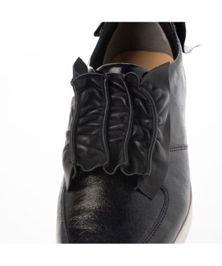 MODE ET JACOMO <D'ICI>シャーリングモチーフデザインスニーカー ブラック