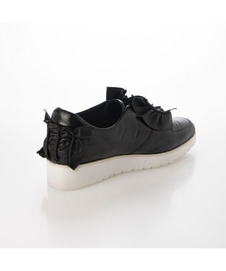 MODE ET JACOMO <D'ICI>シャーリングモチーフデザインスニーカー ブラック