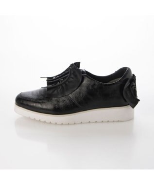 MODE ET JACOMO <D'ICI>シャーリングモチーフデザインスニーカー ブラック