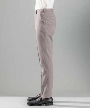JOSEPH HOMME 新素材【洗える/ストレッチ】ピンヘッドリネンストレッチ　テーパードパンツ / CITY ベージュ系