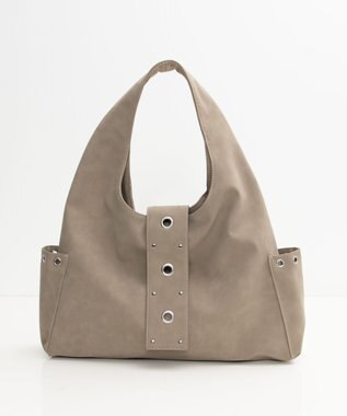 WEGO ハトメデザインワンハンドルトート ベージュ