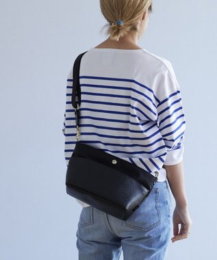 TOPKAPI 【Breath TOPKAPI】SCOTCH GRAIN スコッチグレイン バイカラー ショルダーバッグ ブラック