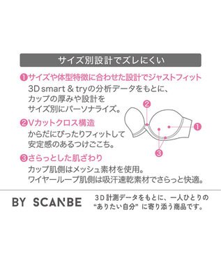 WACOAL ブラジャー ストラップレス サイズや体型特徴に合わせた設計 アウターにひびきにくい メッシュ素材(カップ肌側) レディース BXC610 /ワコール ブラック