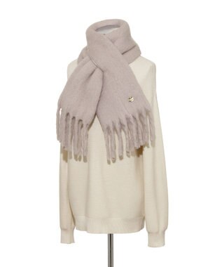 MOONBAT PAUL&JOE ACCESSOIRES(ポール&ジョー) ボリュームマフラー 無地 ライトグレー