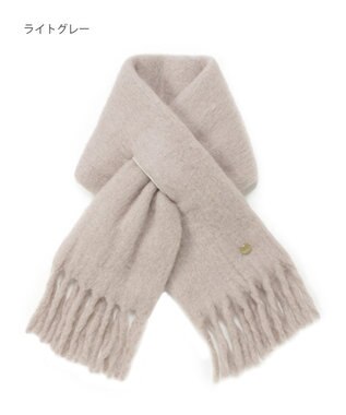 MOONBAT PAUL&JOE ACCESSOIRES(ポール&ジョー) ボリュームマフラー 無地 ライトグレー