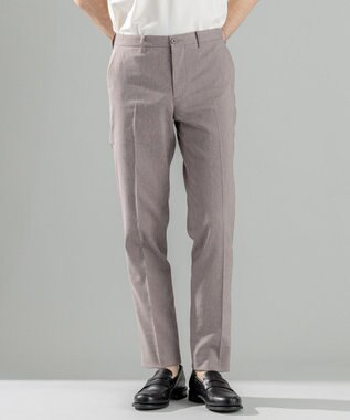 JOSEPH HOMME 新素材【洗える/ストレッチ】ピンヘッドリネンストレッチ　テーパードパンツ / CITY ベージュ系