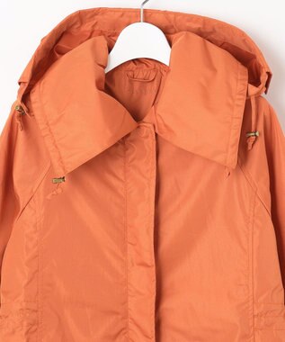 MOONBAT 【ロング丈】LIGNAGGIO ギャザーロングレインコート グレー