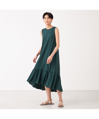 Chacott Chacott BALANCE ライトノースリーブワンピース ボトルグリーン