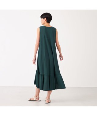 Chacott Chacott BALANCE ライトノースリーブワンピース ボトルグリーン