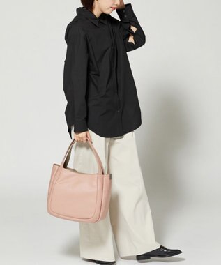 Y'SACCS シュリンクレザートート Mサイズ ピンク