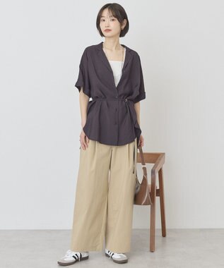 AMERICAN HOLIC 【先行予約】【マルチ機能】ベルト付カイキンシャツ Black