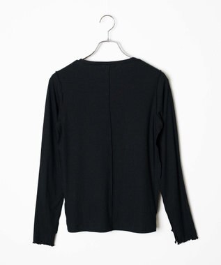 WEGO ソフトタッチクルーネックロンT ブラック