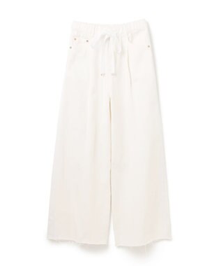 GRACE CONTINENTAL デニムワイドイージーパンツ ホワイト