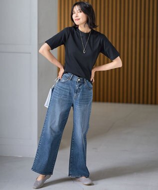 ANY L 【UVケア】マルチファンクションベーシックTシャツ ブラック