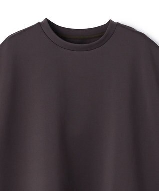 UNFILO 【VERY掲載】BEAUTY FORM JERSEY light サイドZIP プルオーバー チャコール