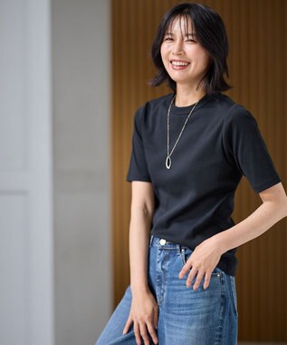 ANY L 【UVケア】マルチファンクションベーシックTシャツ ブラック