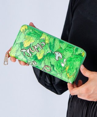 tsumori chisato CARRY 葉っぱ ラウンドファスナー長財布