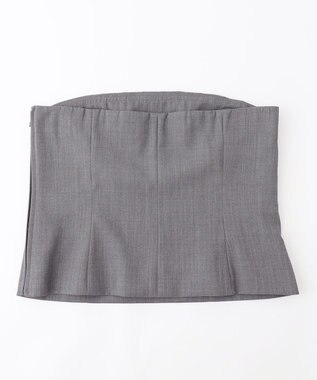 NAVE 【Nave】ウールポリエステルツイル ビスチェ トップグレー系