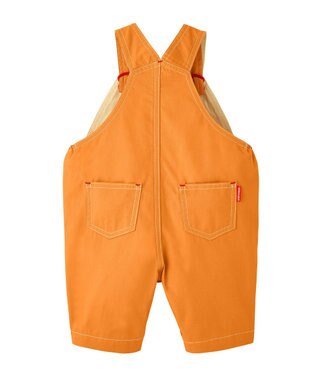 MIKI HOUSE HOT BISCUITS 【ミキハウス】【70-100cm】６分丈オーバーオール ライトブラウン