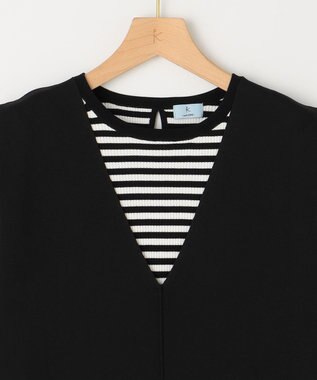 組曲 【2SET・WEB限定】ジャンスカ ツインセット ブラック×ボーダー系