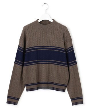 J.PRESS YORK STREET 【WOMEN】ラインハイゲージニット