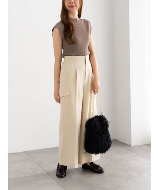 Te chichi カーゴスラックス ライトベージュ