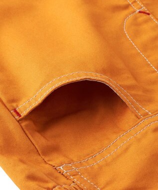 MIKI HOUSE HOT BISCUITS 【ミキハウス】【70-100cm】６分丈オーバーオール ライトブラウン