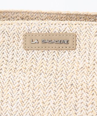LA BAGAGERIE つまみハンドル　サマー2wayミニトートバッグ アイボリー