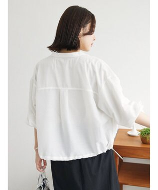 Green Parks シアーショート丈ブルゾン Off White