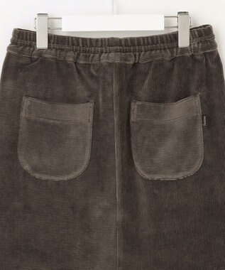 23区GOLF セットアップ対応【23Fondation/WOMEN】コーデュロイ スカート グレー系