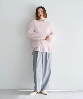 YECCA VECCA イージーケアオーバーシャツ Pink