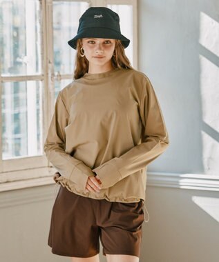 San-ai Resort（三愛水着楽園） 【WEB限定】ラッシュガード付き4点セット水着 9号11号13号【BeachQueen(ビーチクイーン）】 ブラウン