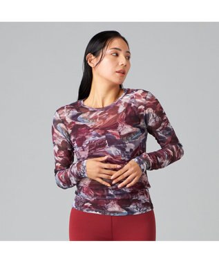 Chacott Chacott BALANCE EnergyWave メッシュTシャツ アンティックローズプリント