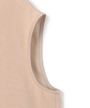 BEIGE， FLEUR / 異素材ネック フレンチスリーブブラウス Beige