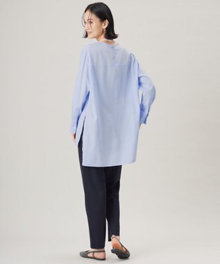 自由区 【SHIHOさん着用・洗える】SOMELOSチュニック ブラウス サックス