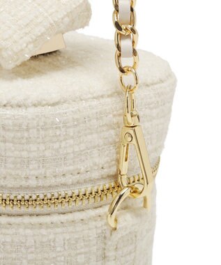 Maison de FLEUR ツイードキューブショルダーバッグ Ivory