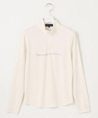 23区GOLF 【WOMEN】【吸水速乾・UVケア】ハーフジップ シャツ ホワイト系