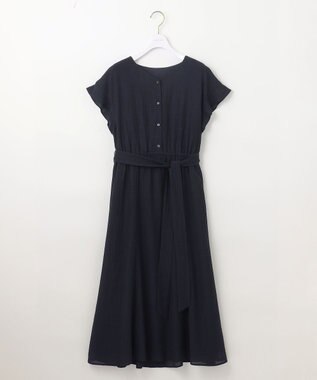 ANY SIS ドビーシアーチェック ワンピース ネイビー