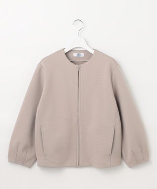 J.PRESS LADIES ダンボールジャージー ブルゾン ブラウン系