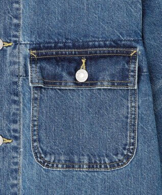 J.PRESS MEN ヴィンテージライク デニム カバーオール サックスブルー系