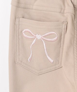 ANY KIDS 7days 裏起毛ガーリーパンツ ベージュ