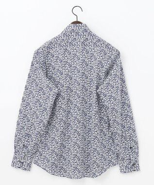 JOSEPH ABBOUD 【リバティー柄】プリントシャツ ダルブルー系5