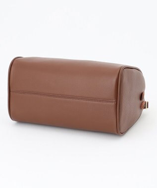 UNBILLION perche / 牛革オイル2wayテープショルダーS ブラウンアイボリー