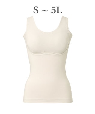 BRADELIS New York 【Yukine inc. 】ゆきねえ365綿混モアらく快適フルカップブラキャミ25 ノンワイヤー 補正下着 補整 カップ付き ブラトップ